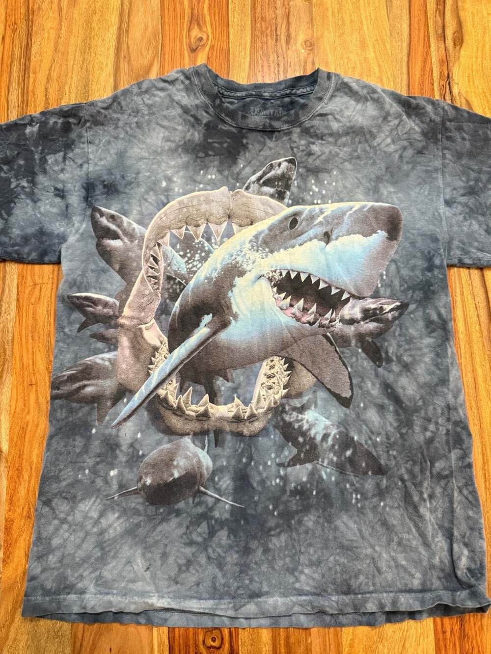 The Mountain 2011 Great White Shark Tie-Dye T-Shirt